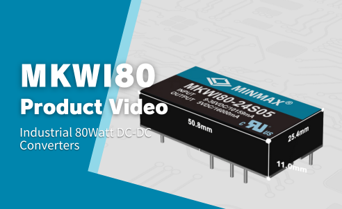 小型・高出力 80W DC-DC：MKWI80 2”×1” 絶縁型電源コンバーター 製品動画