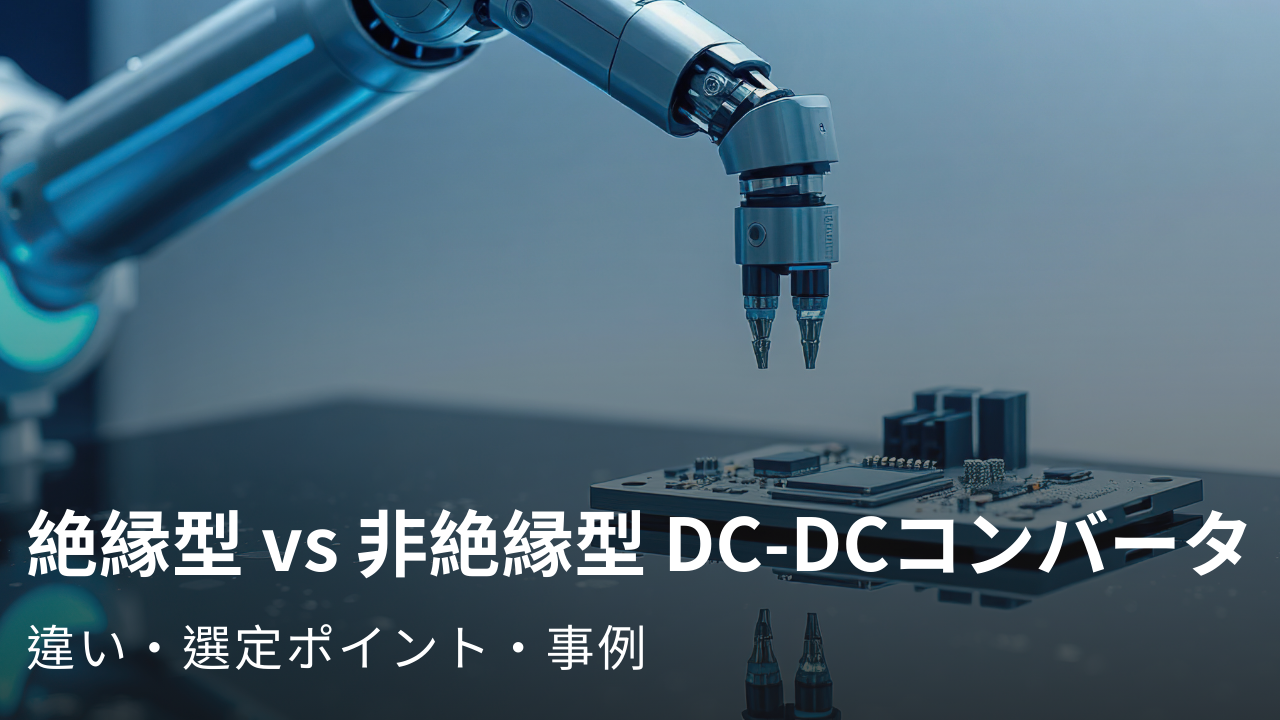 絶縁型と非絶縁型DC-DCコンバータ：主な違い、選定ガイド、および活用事例